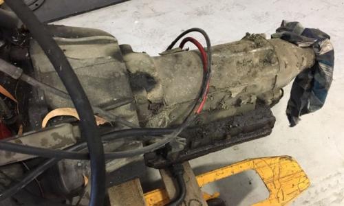 Volvo 242 GT gearbox image out of car.JPG