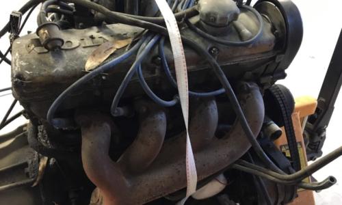 Volvo B23 engine out of car image.JPG