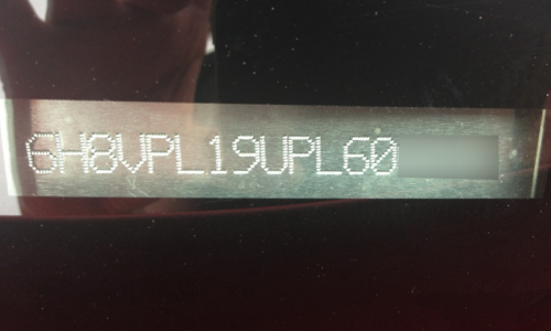 Windscreen VIN chassis number GTS HSV VP 1992.png