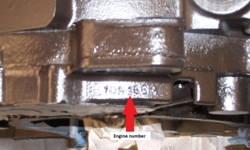 engine number Mazda RX7 13B REW.png
