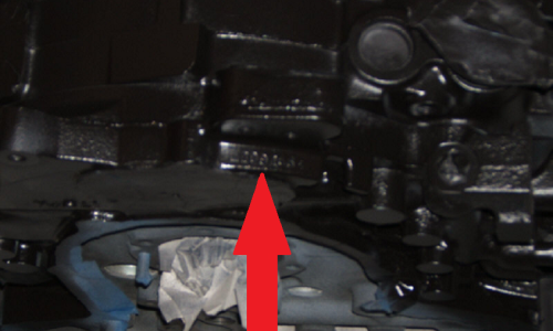 engine number location Mazda RX-7 Spirit R 13B REW.png