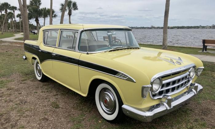 1956 Nash Rambler Sedan yellow black sedan (1).jpg