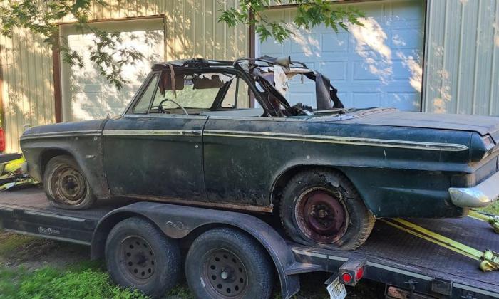 1964 Green unrestored Studebaker Daytona convertible USA (3).jpg