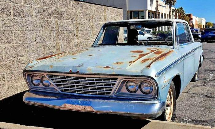 1964 Studebaker Daytona hardtop light blue parts car for sale 2023 (10).jpg