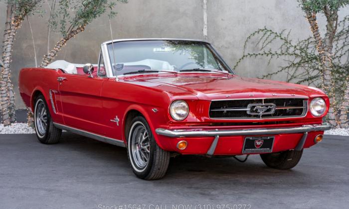 1964.5 Ford Mustang convertible Rangoon Red for sale USA LA (1).jpg