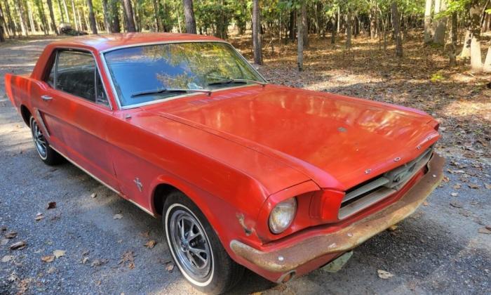 Original Rangoon Red Ford Mustang 1964 unrestored for sale exterior images (6).jpg