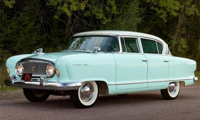 Pale Green 1955 Nash Statesman Sedan for sale USA 2022 (38).jpg