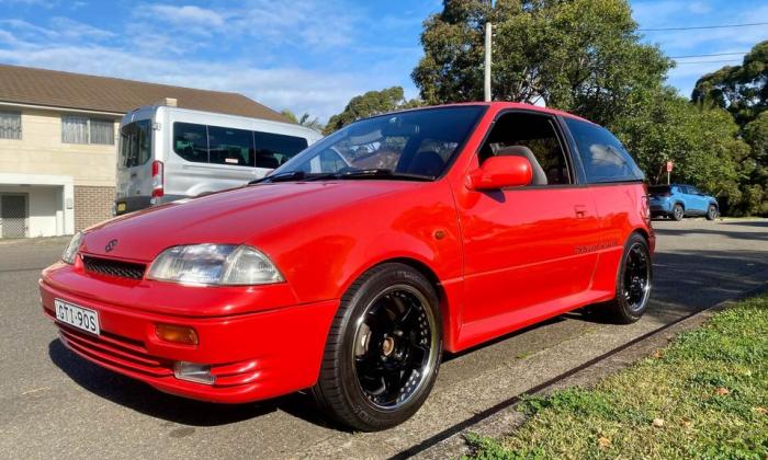 Red 1994 Suzuki Swift GTi hatch Sydney Australia for sale (7).jpg