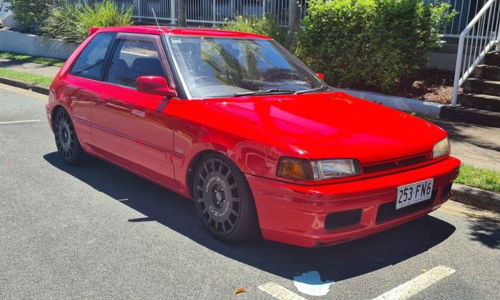 Red Mazda Familia GTR for sale Sydney Australia 2022 (5).jpg
