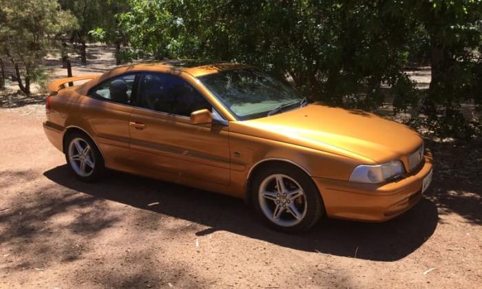 Saffron Volvo C70 coupe for sale RHD Australia gold (1).jpg