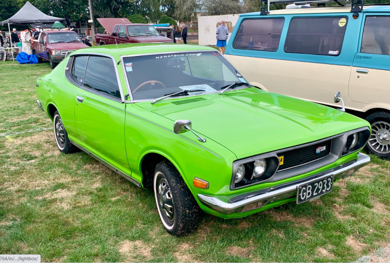 Datsun 180B Green kermit hardtop image.png