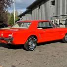 1964.5 Poppy Red Ford Mustang Coupe original white trim USA (3).jpg