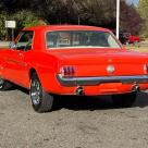 1964.5 Poppy Red Ford Mustang Coupe original white trim USA (4).jpg