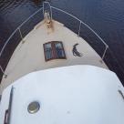 Sea Owl 40 foot timber Gentlemans Cruiser white over Blue hull Australia (15).jpg