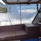 Sea Owl 40 foot timber Gentlemans Cruiser white over Blue hull Australia (2).jpg