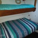 Sea Owl 40 foot timber Gentlemans Cruiser white over Blue hull Australia (29).jpg