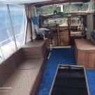 Sea Owl 40 foot timber Gentlemans Cruiser white over Blue hull Australia (3).jpg