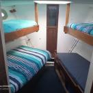Sea Owl 40 foot timber Gentlemans Cruiser white over Blue hull Australia (33).jpg