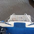 Sea Owl 40 foot timber Gentlemans Cruiser white over Blue hull Australia (5).jpg