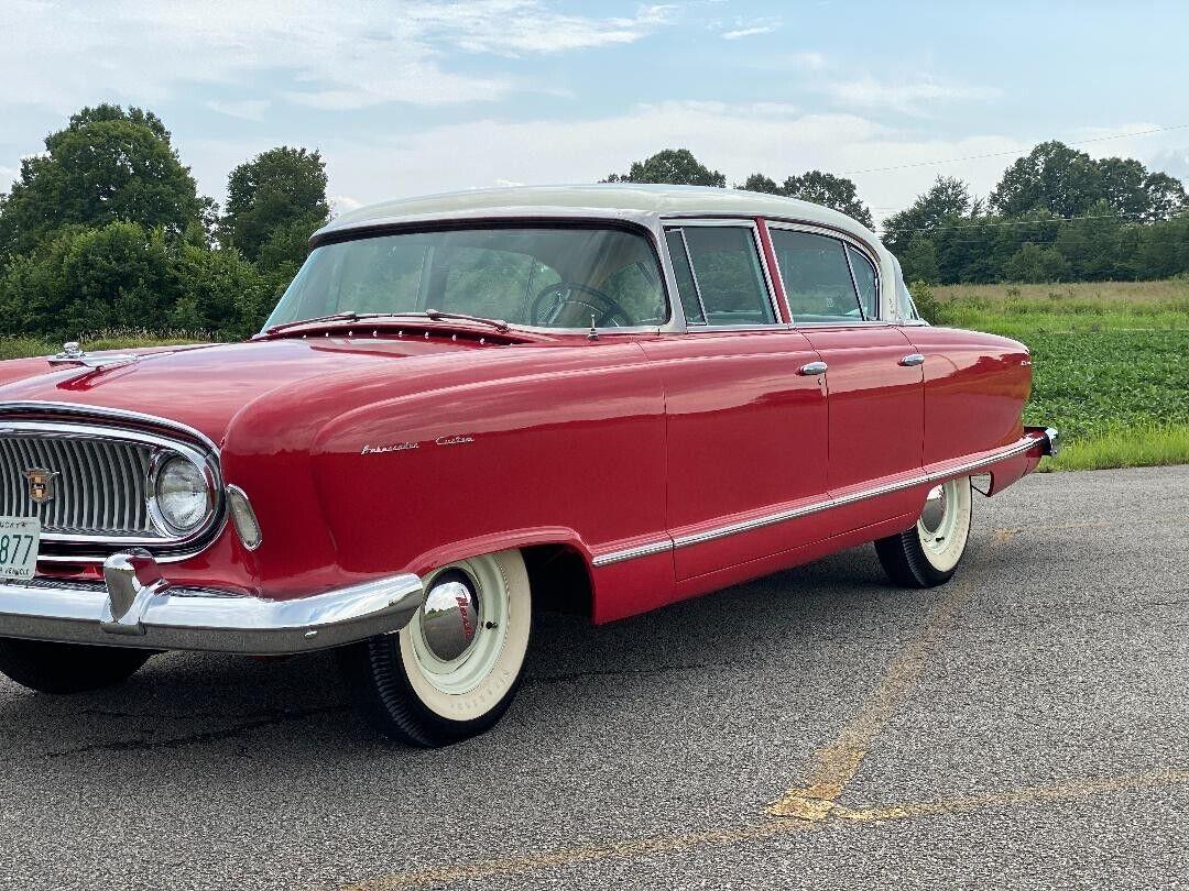 1955 Nash Ambassedor Custom Sedan white on pink for sale (24).jpg