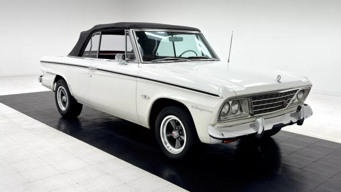 1964 Studebaker Daytona convertible R2 factory rare for sale white (14).png
