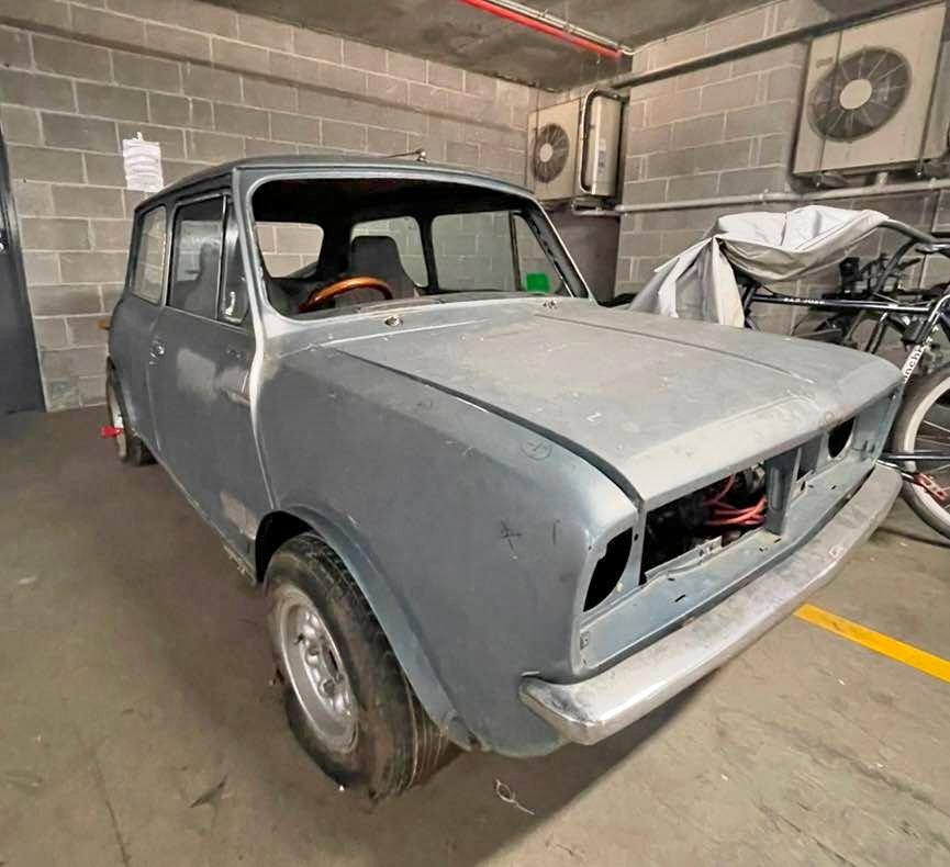 1977 Leyland Mini LS Blue metallic 2024 unrestored (1).jpg