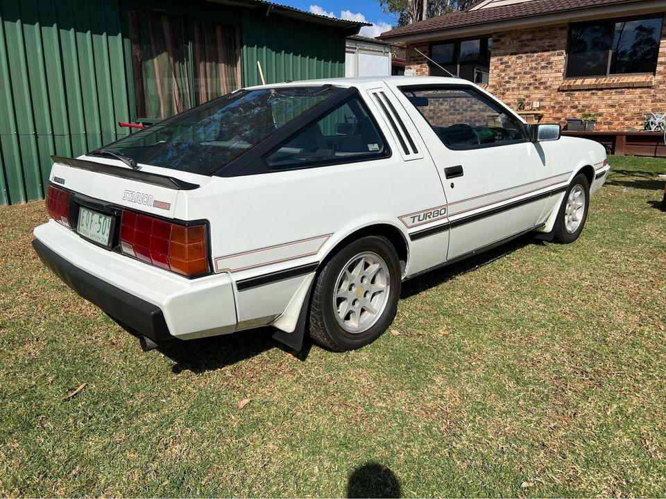 1983 White Mitsubishi Starion Turbo Australia coupe (1).jpg