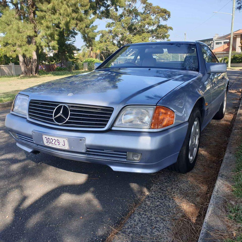 1992 Mercedes 500SL light Blue for sale Australia original (1).jpg
