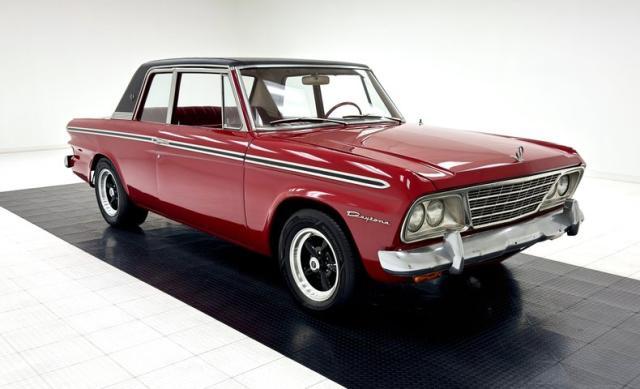 Bordeaux Red Studebaker Daytona Sport sedan with black vinyl roof (1).jpg