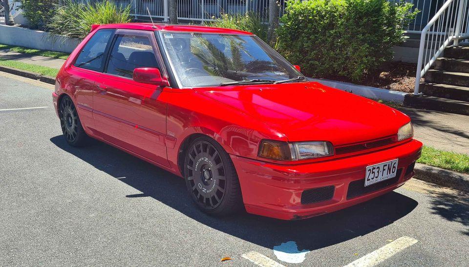 Red Mazda Familia GTR for sale Sydney Australia 2022 (5).jpg