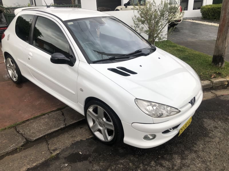 White Peugeot 206 GTi 180 2004 model for sale Australia (1).png
