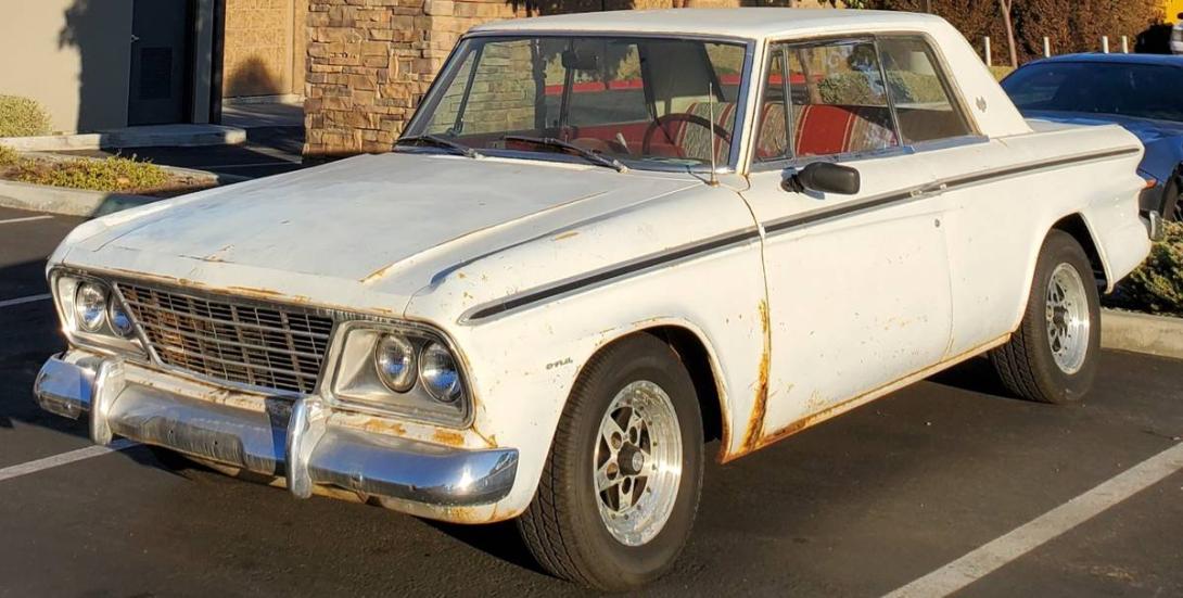 White Studebaker Daytona hardtop 1964 red trim 2023 for sale (1).jpg